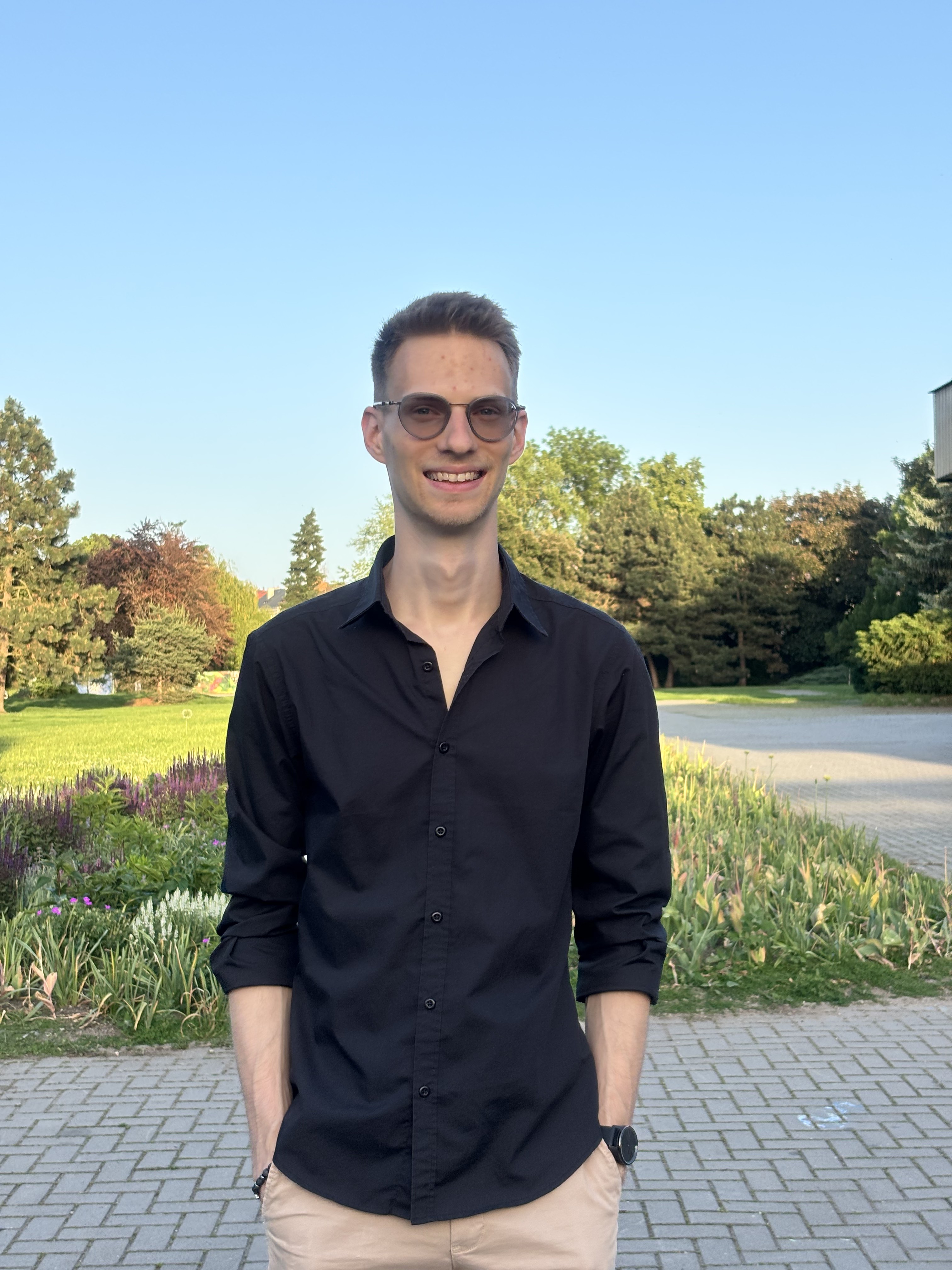 Jakub Kraus v parku